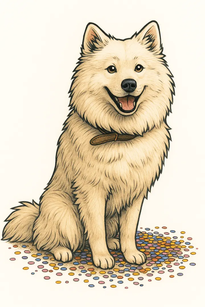 吉卜力风格狼纹身设计